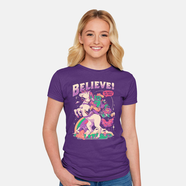 Create Your Reality-Womens-Fitted-Tee-eduely