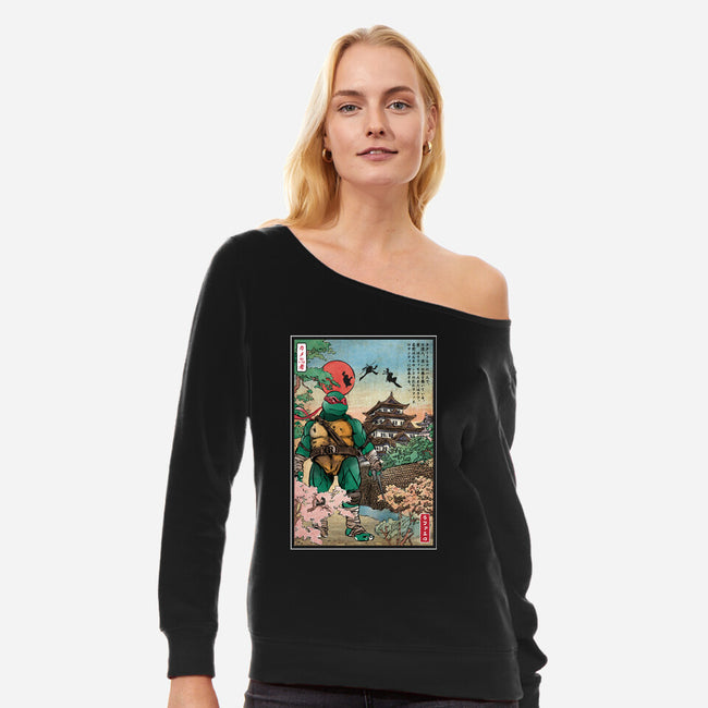 Twin Sai In Japan-Womens-Off Shoulder-Sweatshirt-DrMonekers