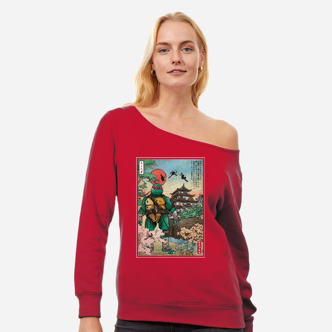 Twin Sai In Japan-Womens-Off Shoulder-Sweatshirt-DrMonekers