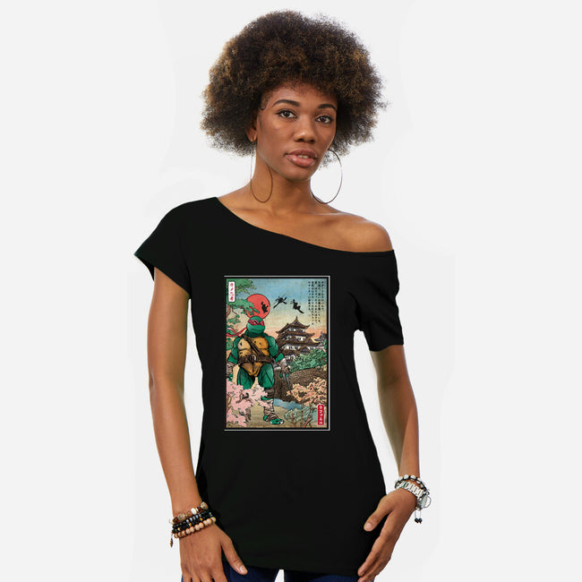 Twin Sai In Japan-Womens-Off Shoulder-Tee-DrMonekers