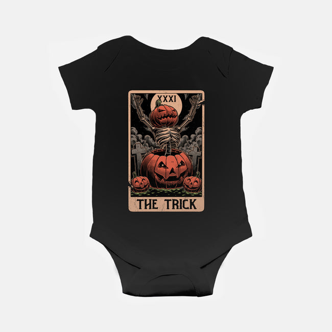 Halloween Tarot Pumpkin Trick-Baby-Basic-Onesie-Studio Mootant