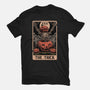 Halloween Tarot Pumpkin Trick-Womens-Fitted-Tee-Studio Mootant