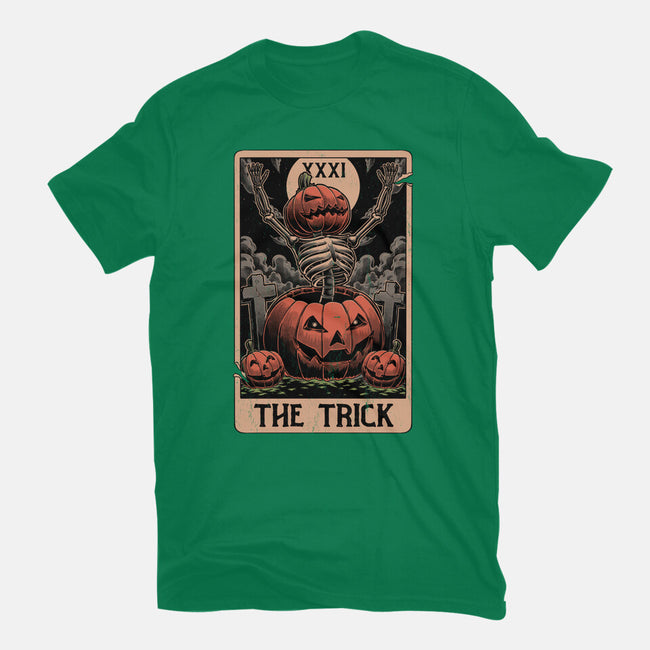 Halloween Tarot Pumpkin Trick-Unisex-Basic-Tee-Studio Mootant