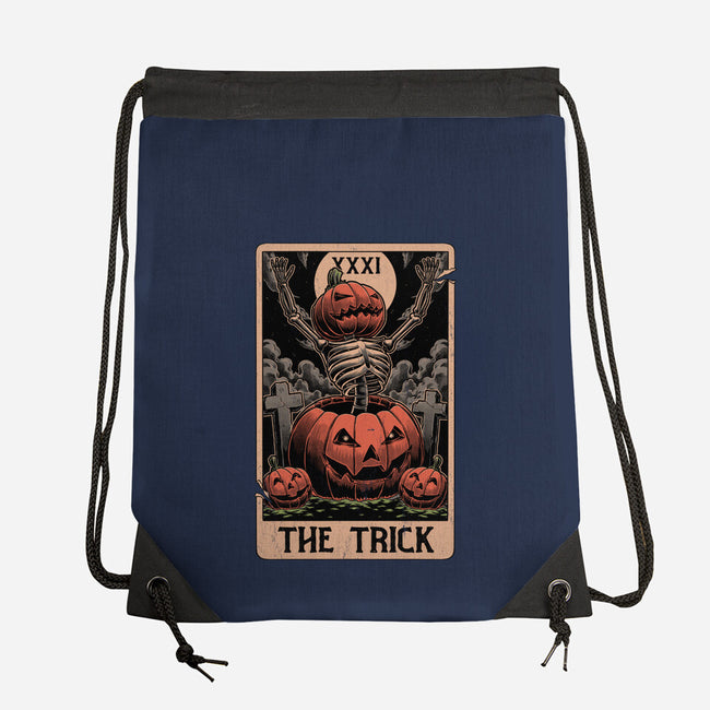 Halloween Tarot Pumpkin Trick-None-Drawstring-Bag-Studio Mootant