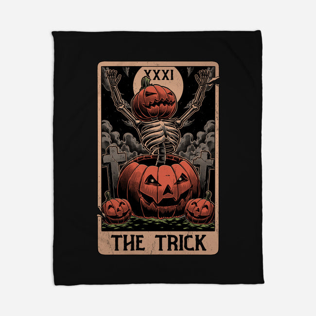 Halloween Tarot Pumpkin Trick-None-Fleece-Blanket-Studio Mootant