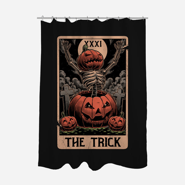 Halloween Tarot Pumpkin Trick-None-Polyester-Shower Curtain-Studio Mootant