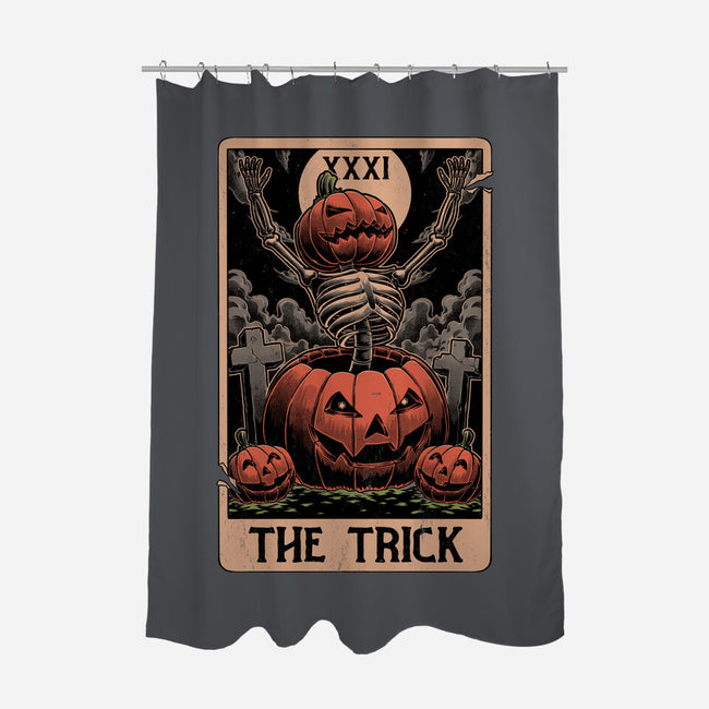 Halloween Tarot Pumpkin Trick-None-Polyester-Shower Curtain-Studio Mootant