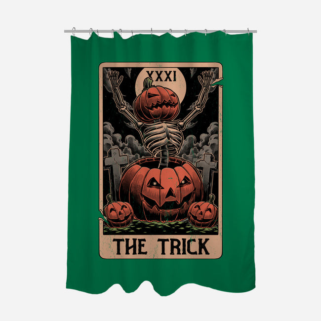 Halloween Tarot Pumpkin Trick-None-Polyester-Shower Curtain-Studio Mootant