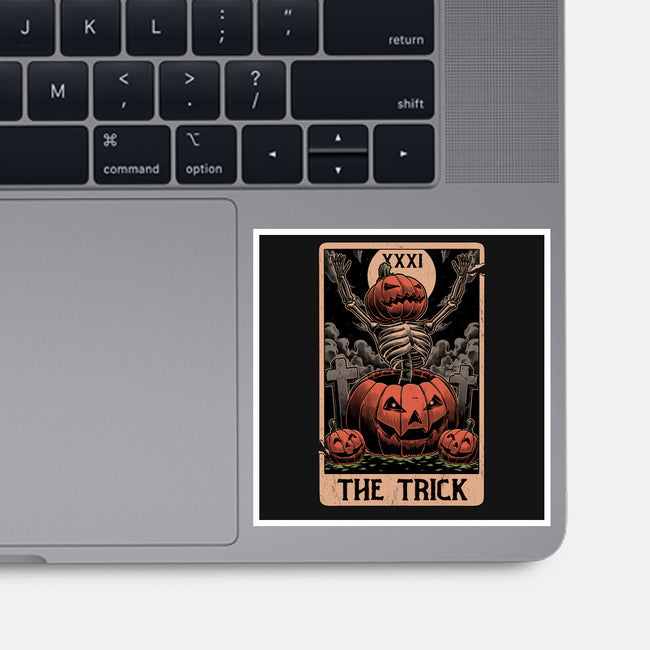 Halloween Tarot Pumpkin Trick-None-Glossy-Sticker-Studio Mootant