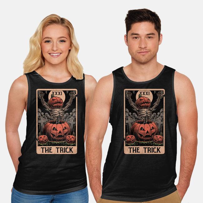 Halloween Tarot Pumpkin Trick-Unisex-Basic-Tank-Studio Mootant