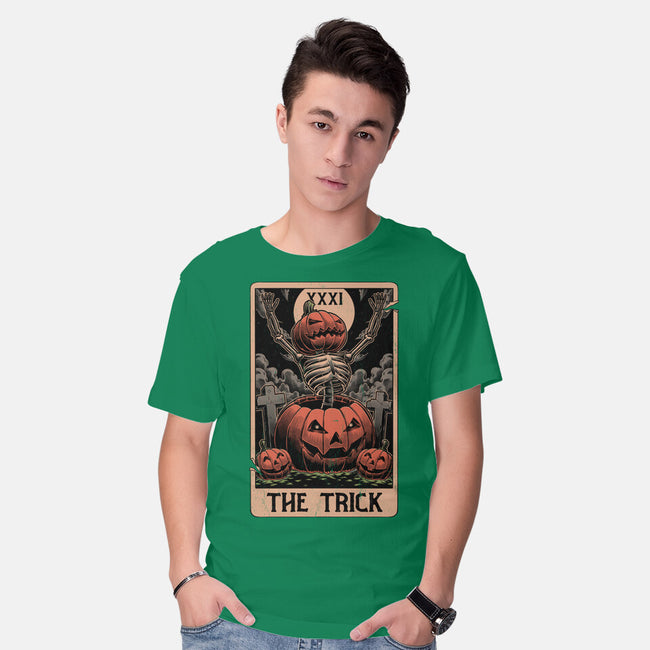 Halloween Tarot Pumpkin Trick-Mens-Basic-Tee-Studio Mootant