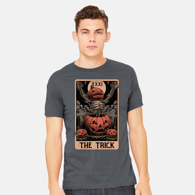 Halloween Tarot Pumpkin Trick-Mens-Heavyweight-Tee-Studio Mootant