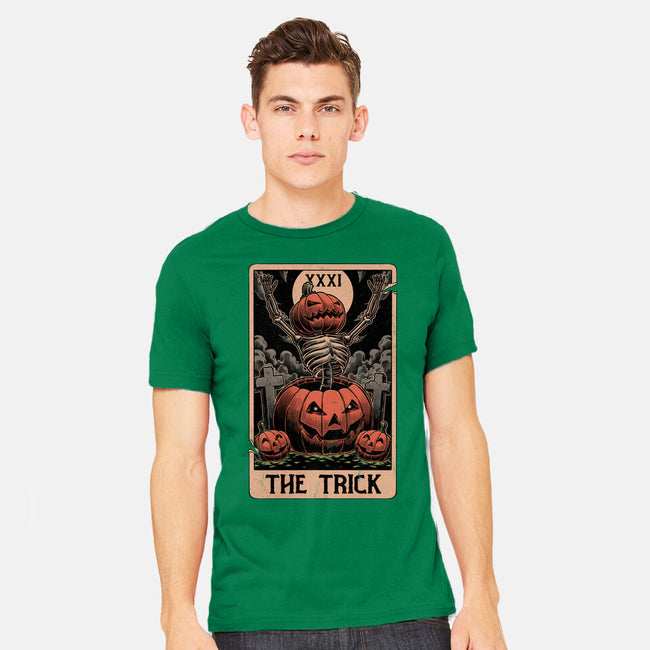 Halloween Tarot Pumpkin Trick-Mens-Heavyweight-Tee-Studio Mootant