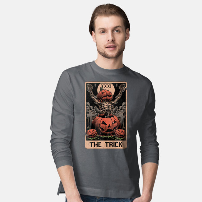 Halloween Tarot Pumpkin Trick-Mens-Long Sleeved-Tee-Studio Mootant