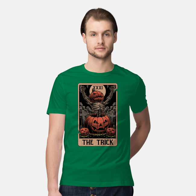 Halloween Tarot Pumpkin Trick-Mens-Premium-Tee-Studio Mootant