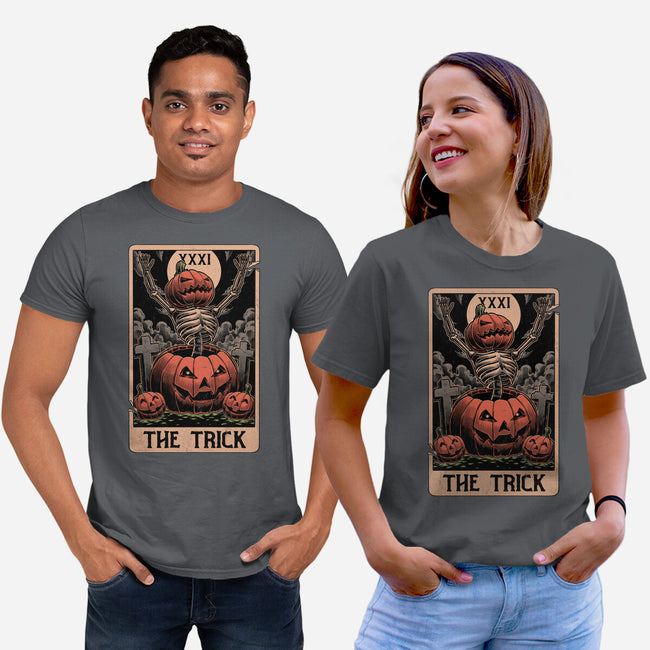 Halloween Tarot Pumpkin Trick-Unisex-Basic-Tee-Studio Mootant