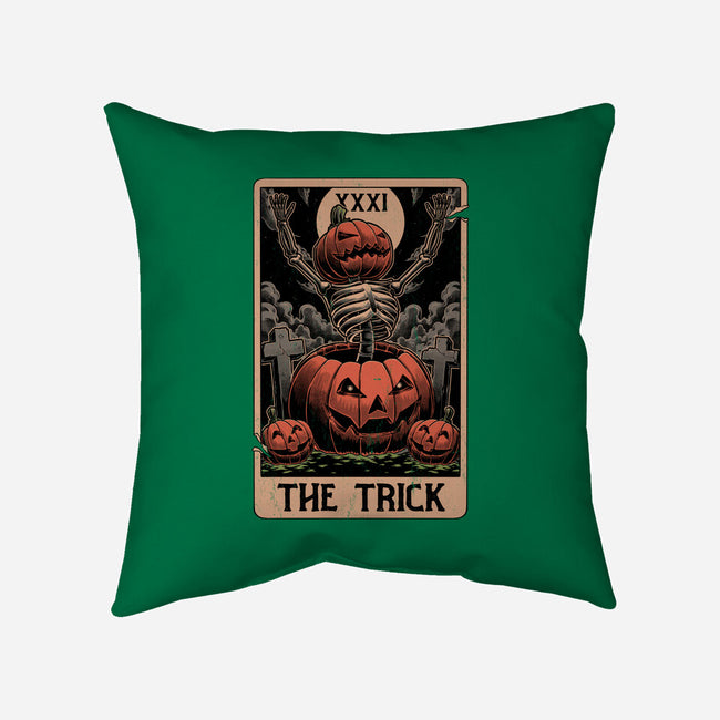 Halloween Tarot Pumpkin Trick-None-Removable Cover w Insert-Throw Pillow-Studio Mootant