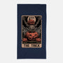 Halloween Tarot Pumpkin Trick-None-Beach-Towel-Studio Mootant