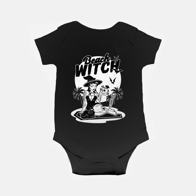 Beach Witch Goth Summer-Baby-Basic-Onesie-Studio Mootant