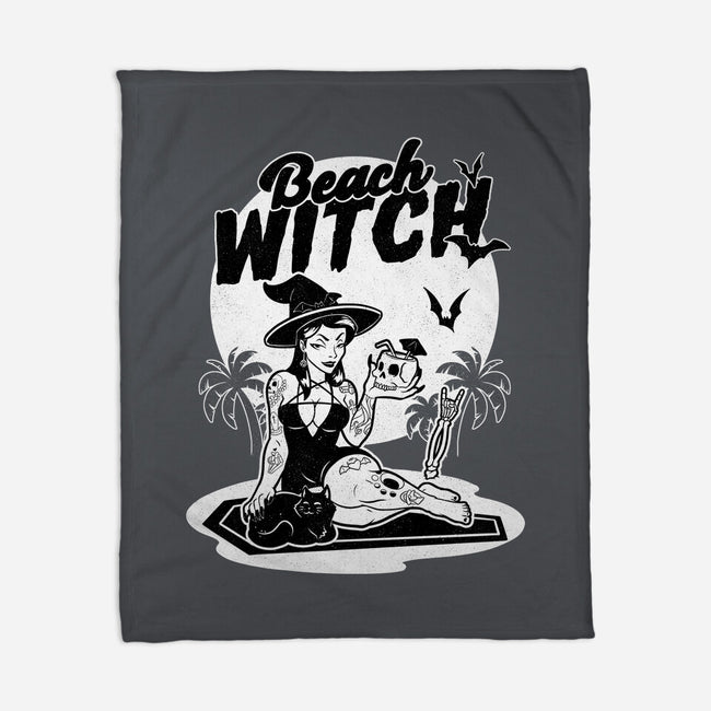 Beach Witch Goth Summer-None-Fleece-Blanket-Studio Mootant