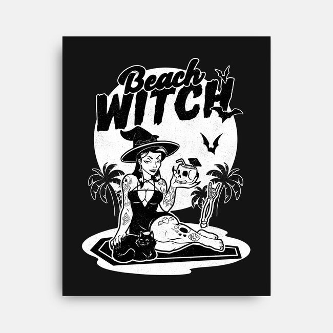 Beach Witch Goth Summer-None-Stretched-Canvas-Studio Mootant