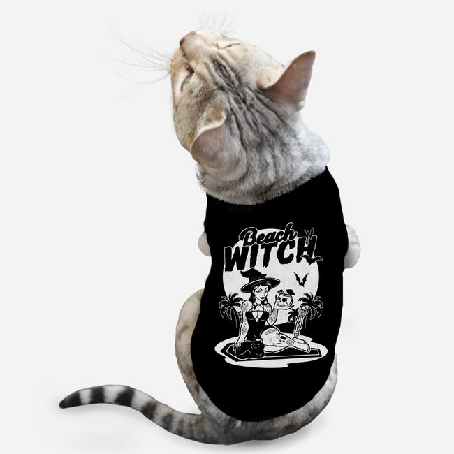 Beach Witch Goth Summer-Cat-Basic-Pet Tank-Studio Mootant