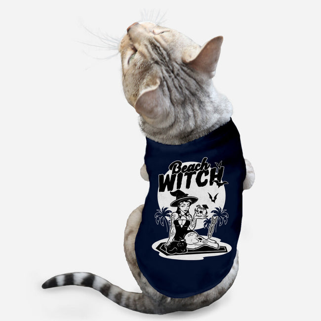 Beach Witch Goth Summer-Cat-Basic-Pet Tank-Studio Mootant