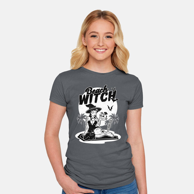 Beach Witch Goth Summer-Womens-Fitted-Tee-Studio Mootant