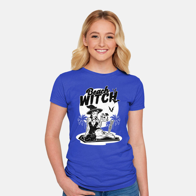 Beach Witch Goth Summer-Womens-Fitted-Tee-Studio Mootant