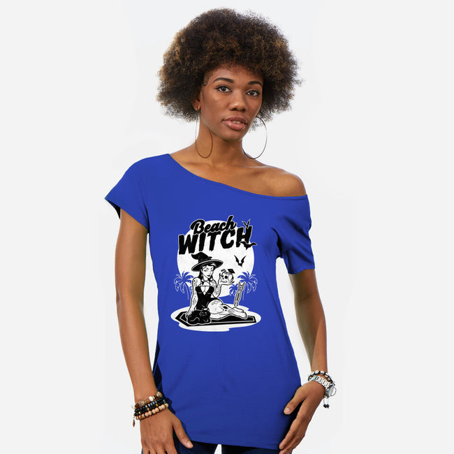 Beach Witch Goth Summer-Womens-Off Shoulder-Tee-Studio Mootant