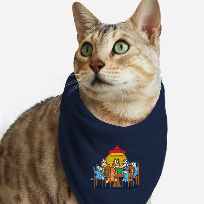 Heelers Playing Poker-Cat-Bandana-Pet Collar-dalethesk8er