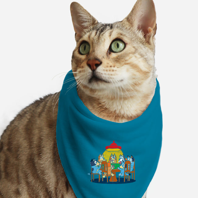 Heelers Playing Poker-Cat-Bandana-Pet Collar-dalethesk8er