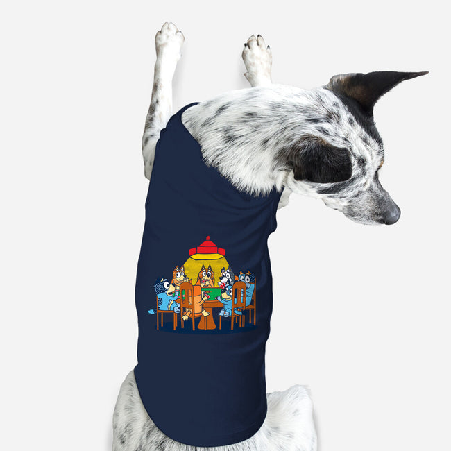 Heelers Playing Poker-Dog-Basic-Pet Tank-dalethesk8er