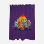 Heelers Playing Poker-None-Polyester-Shower Curtain-dalethesk8er