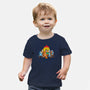 Heelers Playing Poker-Baby-Basic-Tee-dalethesk8er