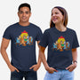 Heelers Playing Poker-Unisex-Basic-Tee-dalethesk8er