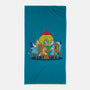 Heelers Playing Poker-None-Beach-Towel-dalethesk8er