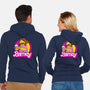 Barney Barbie-Unisex-Zip-Up-Sweatshirt-Boggs Nicolas