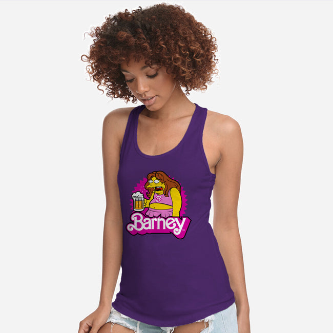 Barney Barbie-Womens-Racerback-Tank-Boggs Nicolas