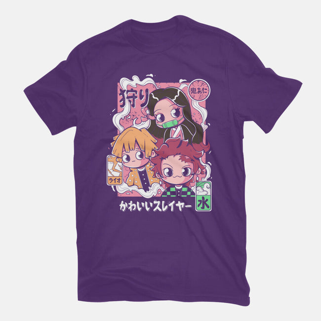 Cute Demon Slayer-Youth-Basic-Tee-Ca Mask