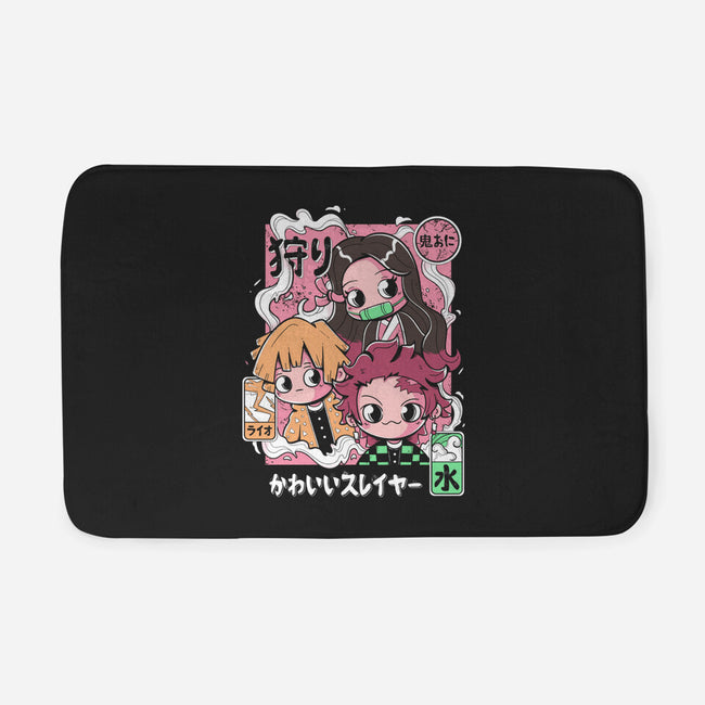 Cute Demon Slayer-None-Memory Foam-Bath Mat-Ca Mask