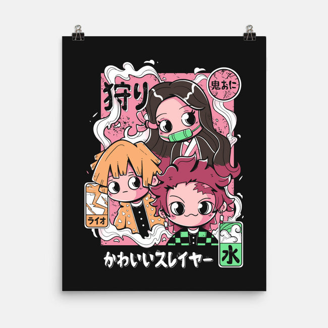 Cute Demon Slayer-None-Matte-Poster-Ca Mask