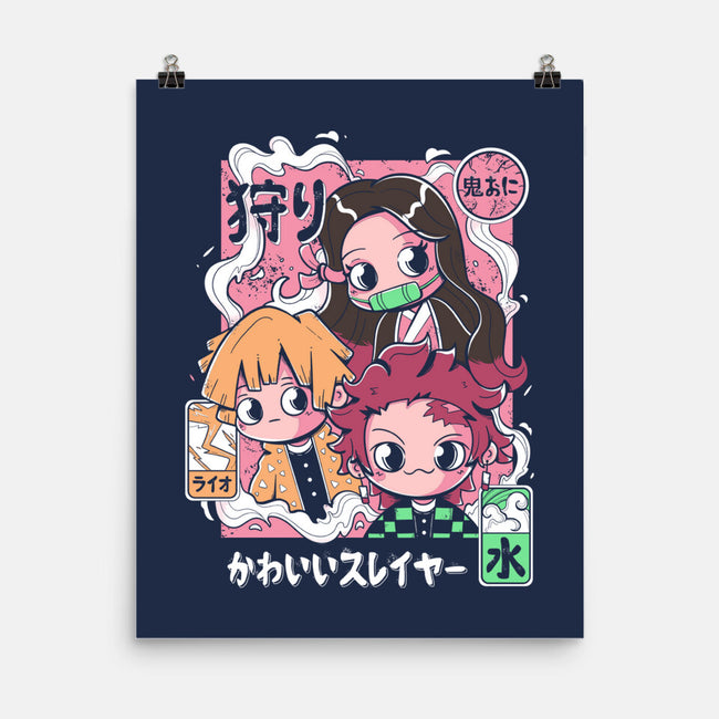 Cute Demon Slayer-None-Matte-Poster-Ca Mask