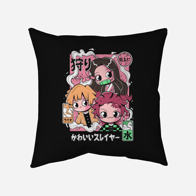 Cute Demon Slayer-None-Removable Cover-Throw Pillow-Ca Mask