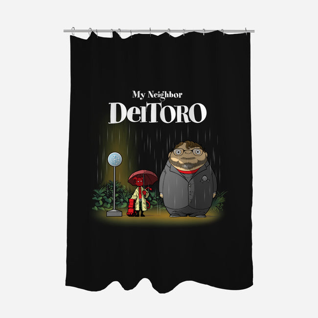 My Neighbor Deltoro-None-Polyester-Shower Curtain-Art_Of_One