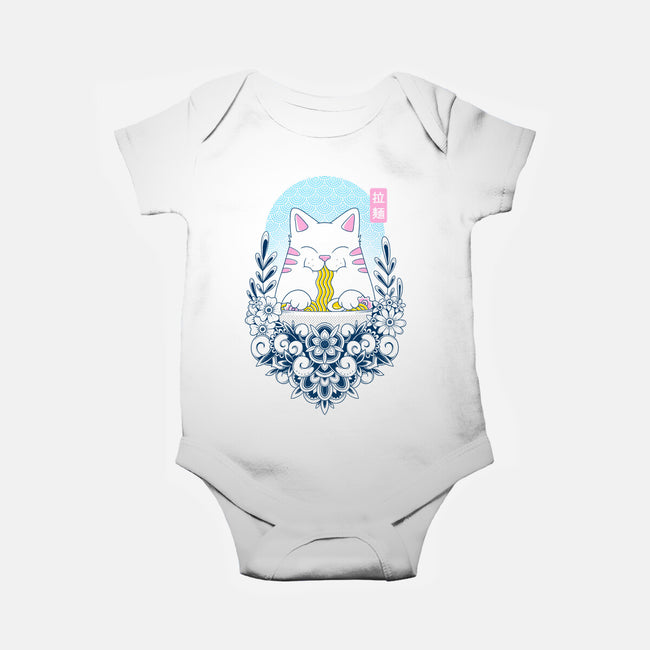 Noodle Cat-Baby-Basic-Onesie-GODZILLARGE