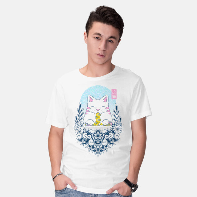 Noodle Cat-Mens-Basic-Tee-GODZILLARGE