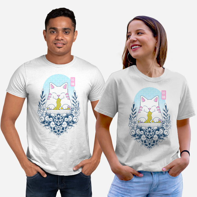 Noodle Cat-Unisex-Basic-Tee-GODZILLARGE