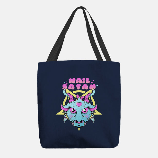 Kawaii Satan-None-Basic Tote-Bag-GODZILLARGE