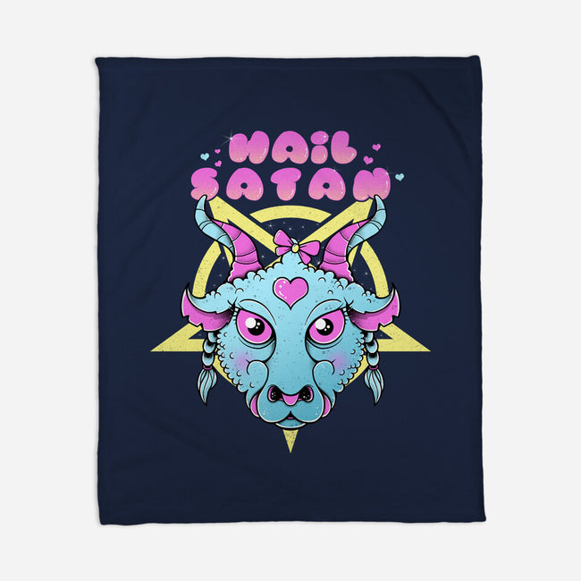 Kawaii Satan-None-Fleece-Blanket-GODZILLARGE